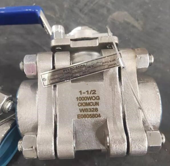 CK3MMUN (254SMO)Three Piece Ball Valve