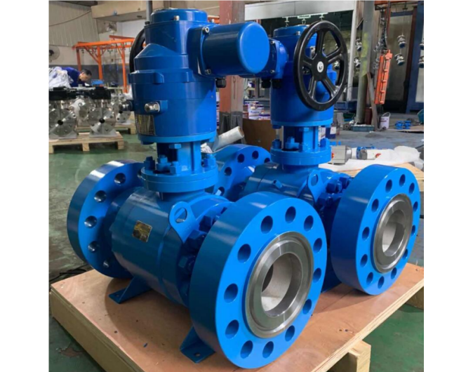 Motorised On Off Trunnion Metal Seated Ball Valve