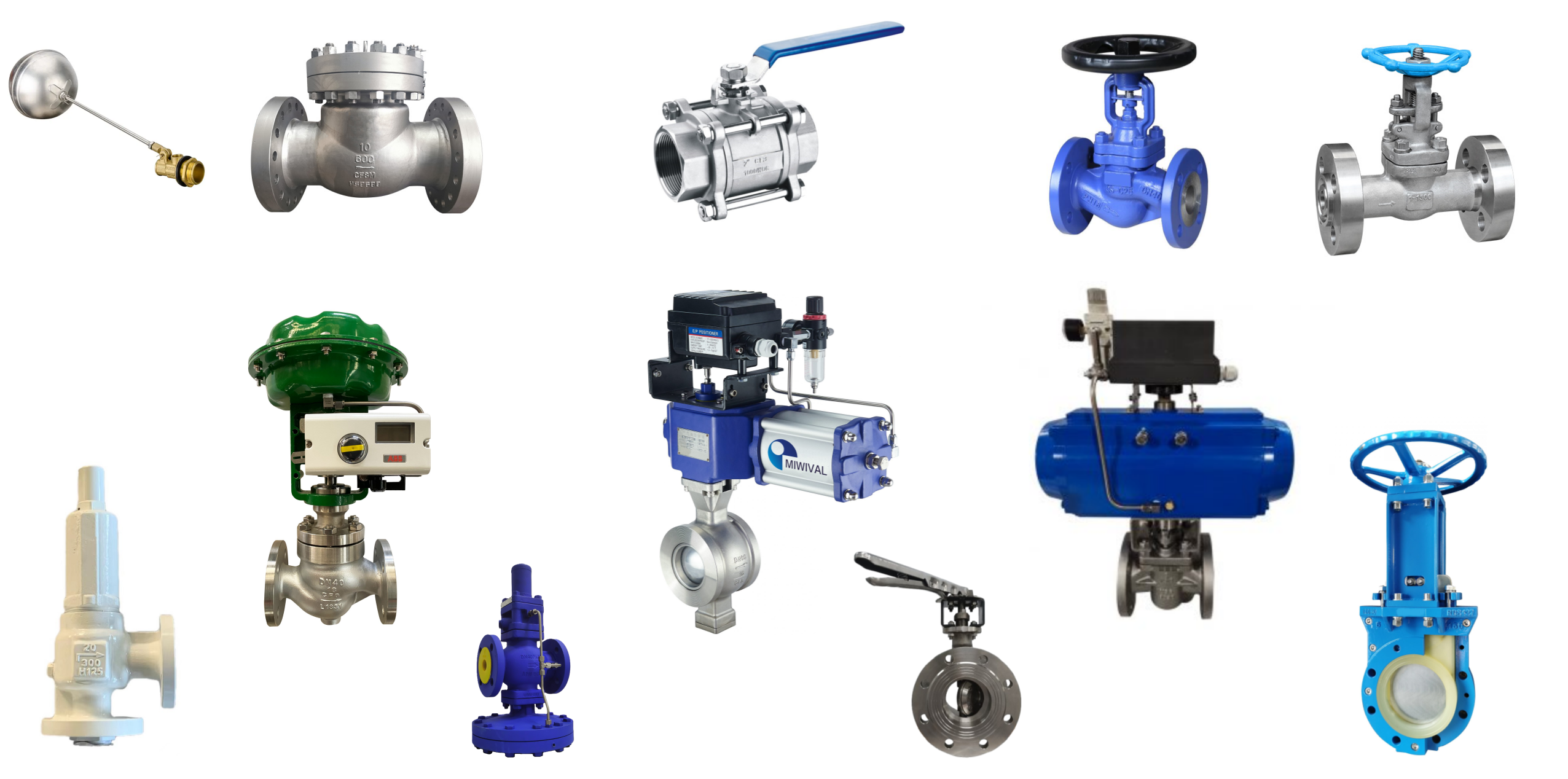 Common Valve Types and Applicable Media